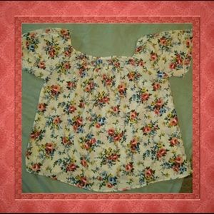 Flowery Blouse size L